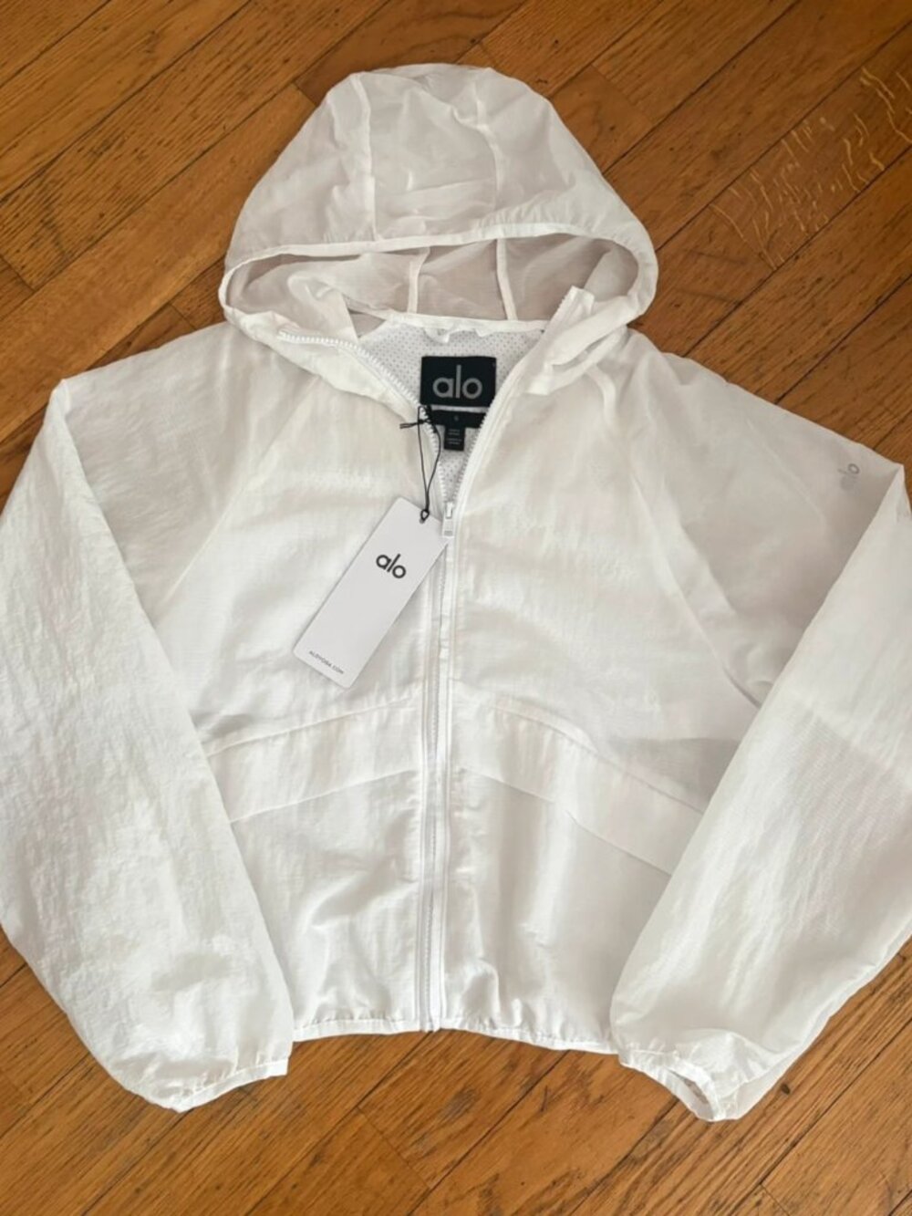 Alo Yoga Ripstop Electric Jacket White Women's S